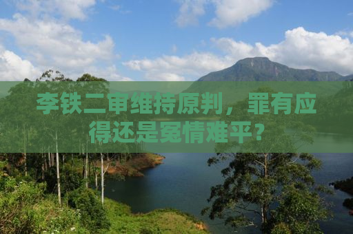 李铁二审维持原判，罪有应得还是冤情难平？